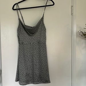 Green/silver silk mini dress. Only wore once